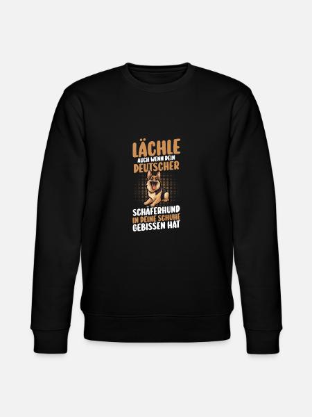 Hund Deutscher Schäferhund - Stanley/Stella Unisex Bio-Sweatshirt CHANGER  - Schwarz