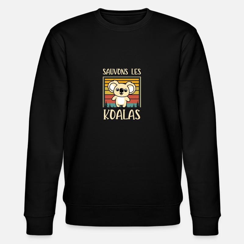 sauvons les koalas - Sweat bio CHANGER Stanley/Stella Unisexe - noir