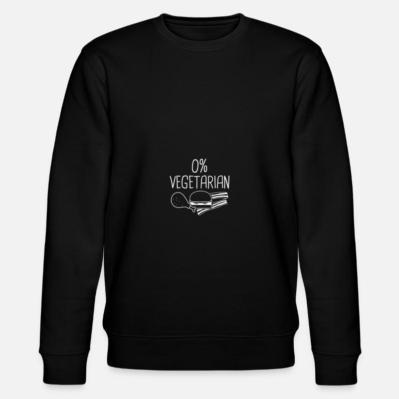 0% Vegetarian - Zero Percent Vegetarian - Stanley/Stella Unisex Bio-Sweatshirt CHANGER  - Schwarz