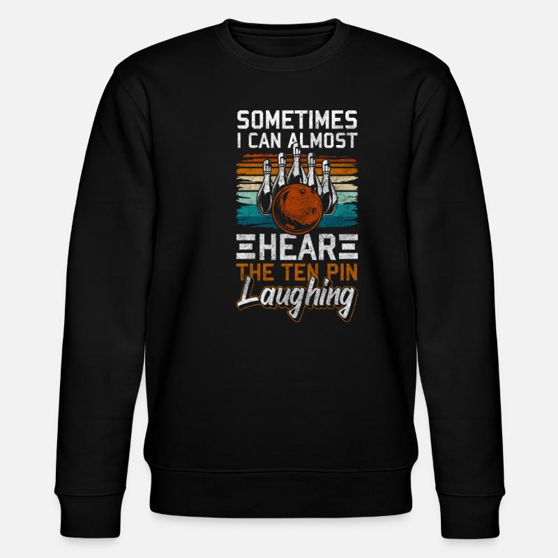 Bowler Kugel Wettkampf Freizeit - Stanley/Stella Unisex Bio-Sweatshirt CHANGER  - Schwarz