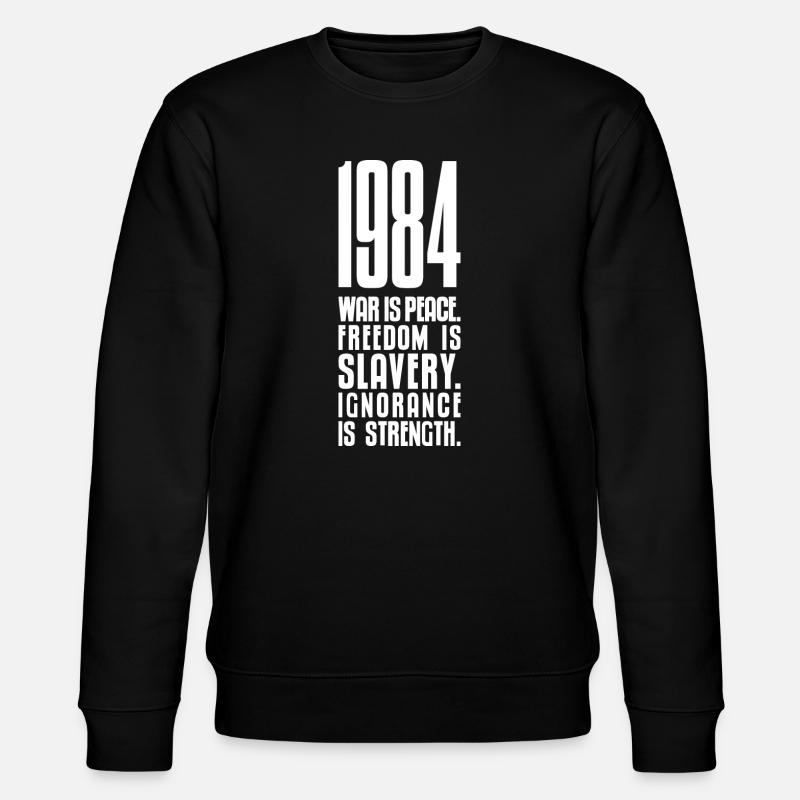 1984 (dunkel) - Stanley/Stella Unisex Bio-Sweatshirt CHANGER  - Schwarz