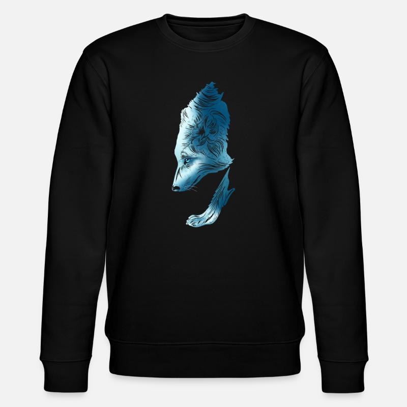 Wolf - Stanley/Stella Unisex Bio-Sweatshirt CHANGER  - Schwarz