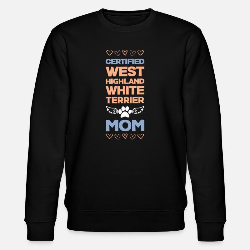 Westie Mom Tee - Stanley/Stella Unisex Bio-Sweatshirt CHANGER  - Schwarz