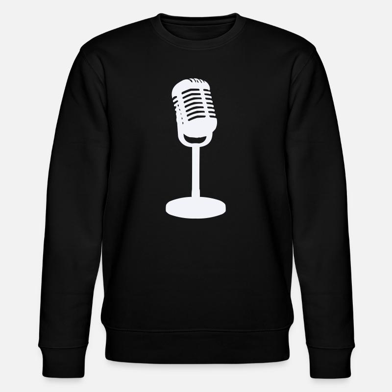 Microphone - Stanley/Stella CHANGER Unisex Organic Sweatshirt - black