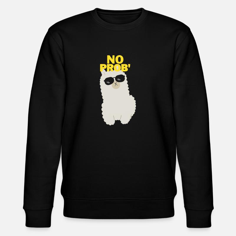NO PROB'Lama - Sweat bio CHANGER Stanley/Stella Unisexe - noir