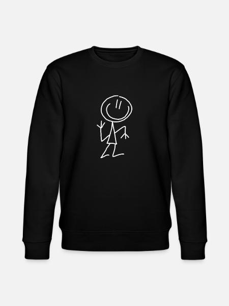 Slim man stick figure - Stanley/Stella CHANGER Unisex Organic Sweatshirt - black