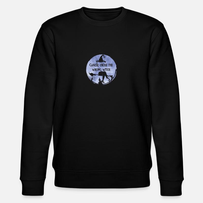 Cancer Witch Periwinkle Esophagus - Stanley/Stella CHANGER Unisex Organic Sweatshirt - black