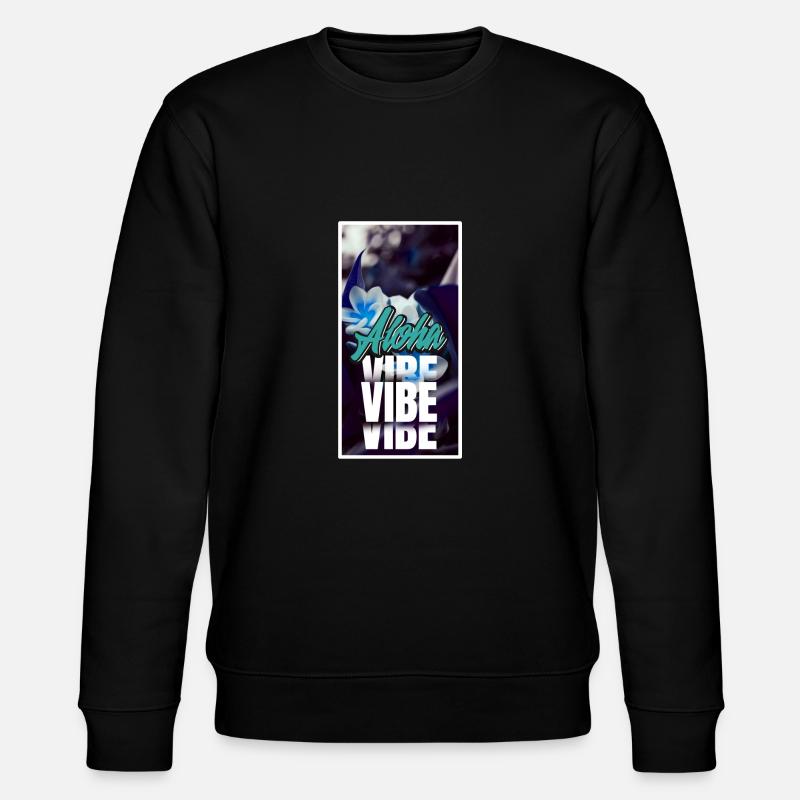 Aloha Flower Vibe - Stanley/Stella Unisex Bio-Sweatshirt CHANGER - Schwarz