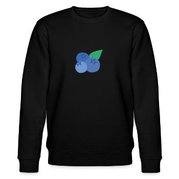 Blaubeere - Stanley/Stella Unisex Bio-Sweatshirt CHANGER  - Schwarz - Vorne - Nik (191cm) & Marisol (170cm)