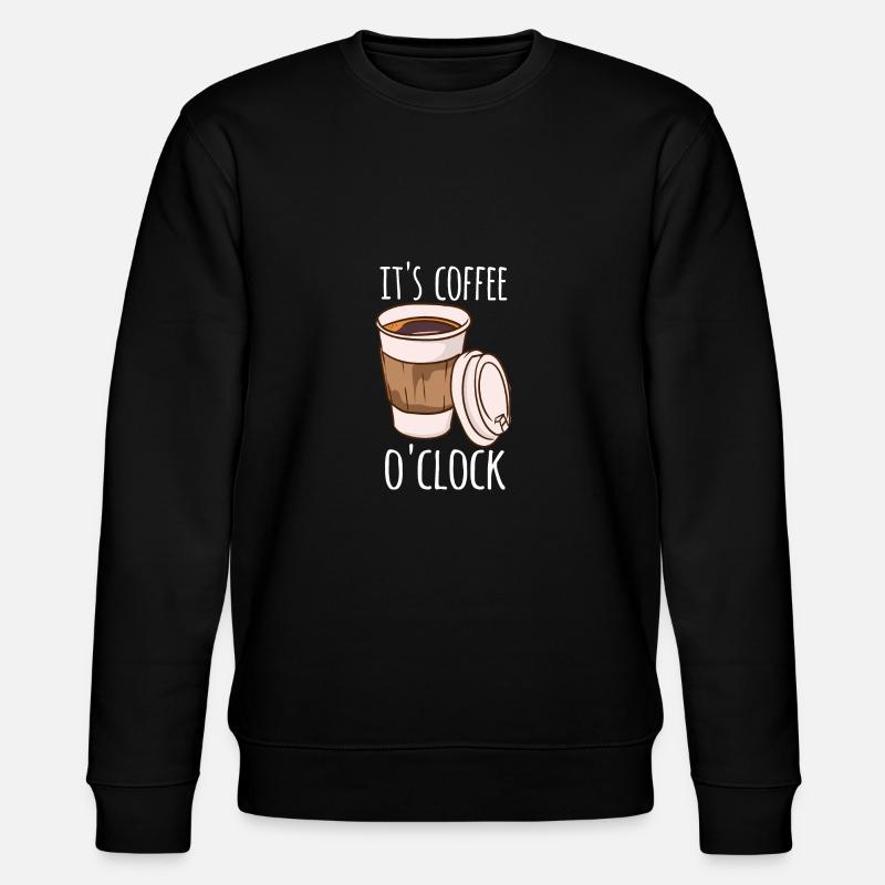 It's Coffee o'clock - Stanley/Stella Unisex Bio-Sweatshirt CHANGER - Schwarz