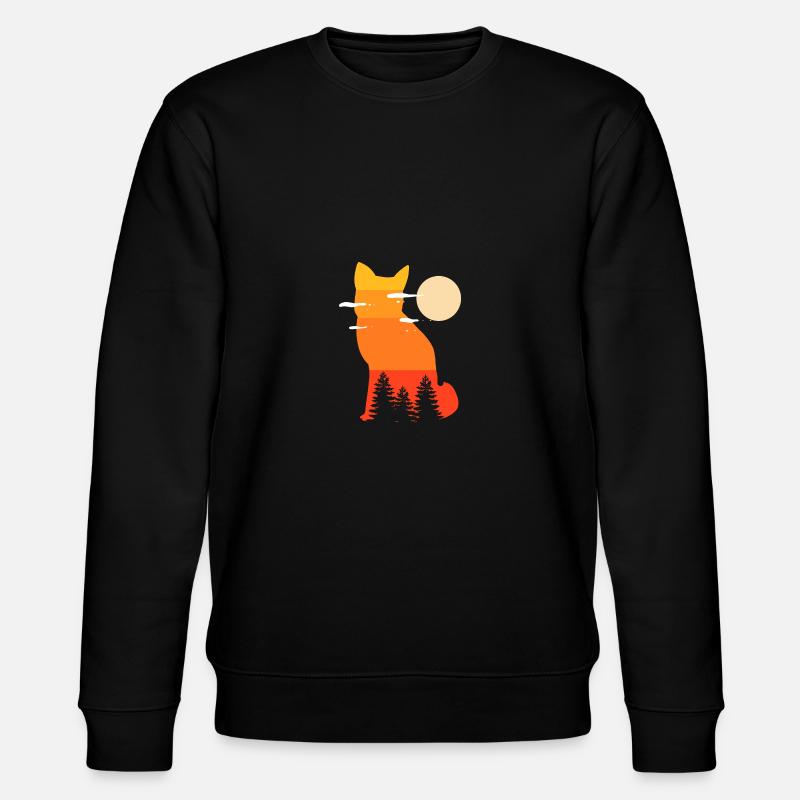 Wilder Fuchs Biologe Gift - Stanley/Stella Unisex Bio-Sweatshirt CHANGER  - Schwarz