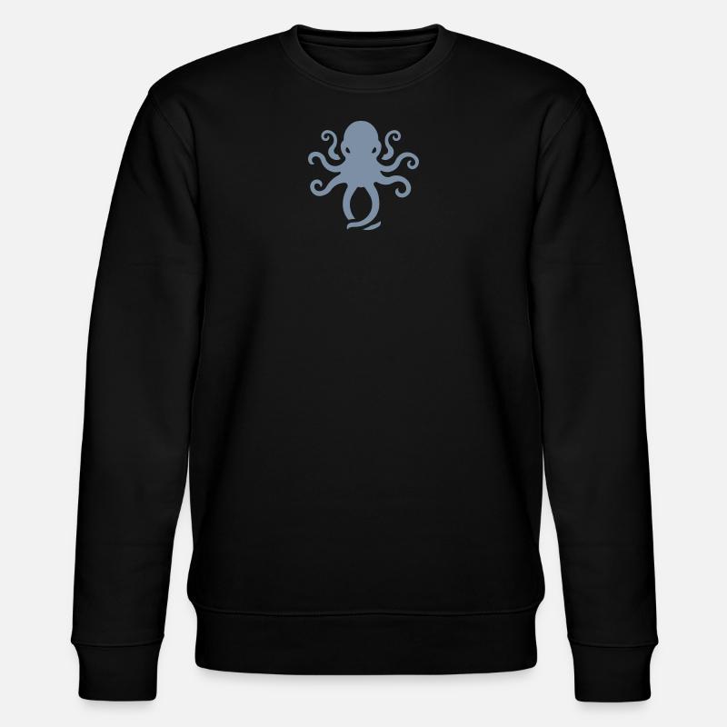 octo mad logo - Stanley/Stella Unisex Bio-Sweatshirt CHANGER  - Schwarz