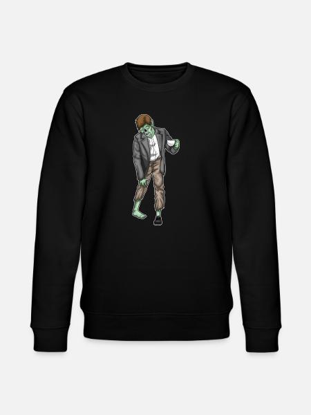 Zombie Halloween Coffee - Stanley/Stella CHANGER Unisex Organic Sweatshirt - black