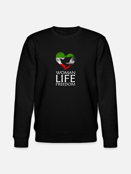 Woman Life Freedom - Stanley/Stella Unisex Bio-Sweatshirt CHANGER - Schwarz