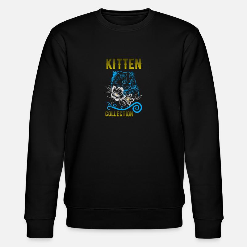 Katze - Stanley/Stella Unisex Bio-Sweatshirt CHANGER  - Schwarz