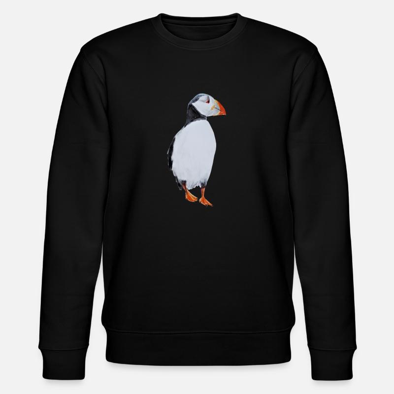 Papageientaucher - Stanley/Stella Unisex Bio-Sweatshirt CHANGER  - Schwarz
