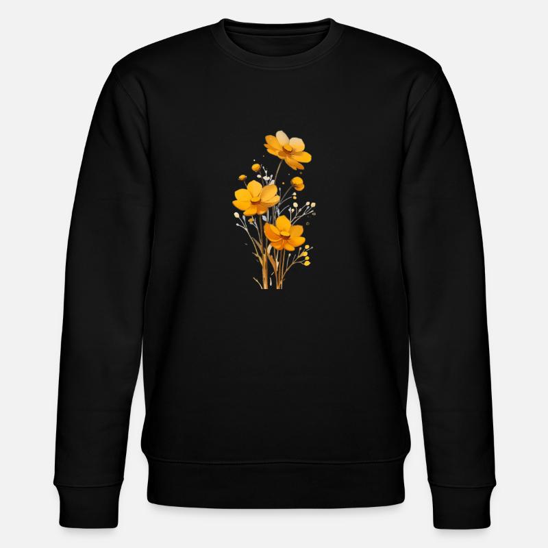 Fleurs - Sweat bio CHANGER Stanley/Stella Unisexe - noir