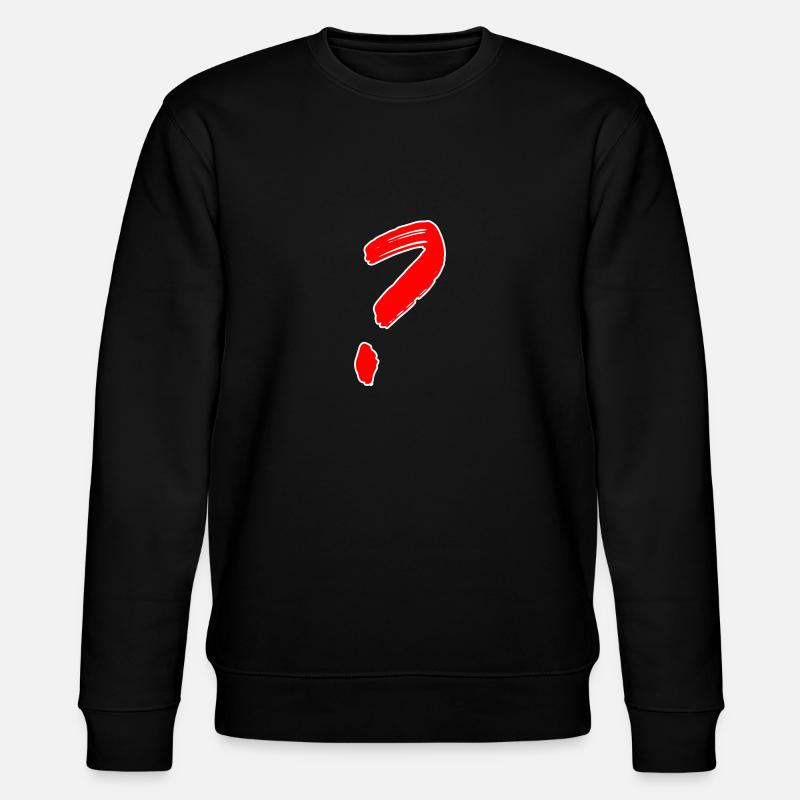 Question mark - Stanley/Stella CHANGER Unisex Organic Sweatshirt - black
