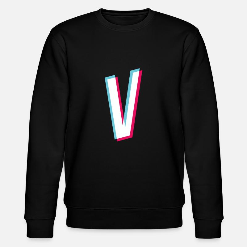 V - point V - Sweat bio CHANGER Stanley/Stella Unisexe - noir