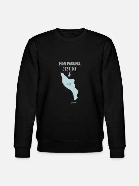 Moon paradis , serie ile d'Oléron - Sweat bio CHANGER Stanley/Stella Unisexe - noir