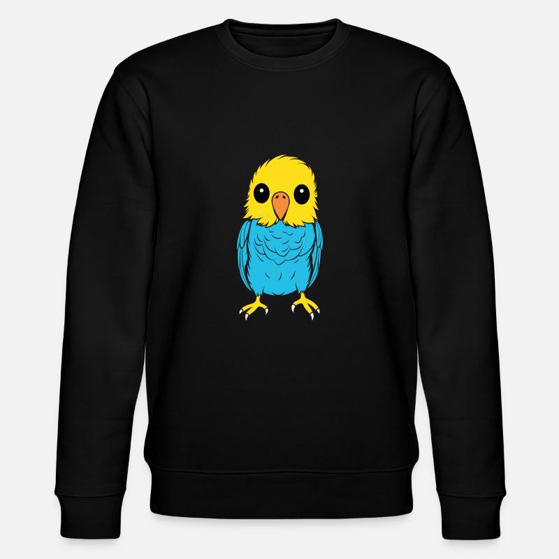 Mignonne petite perruche - Sweat bio CHANGER Stanley/Stella Unisexe - noir