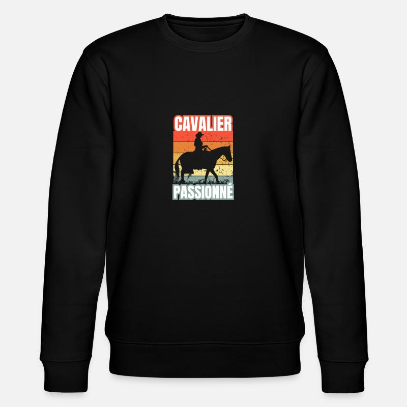 cavalier passionné - Sweat bio CHANGER Stanley/Stella Unisexe - noir