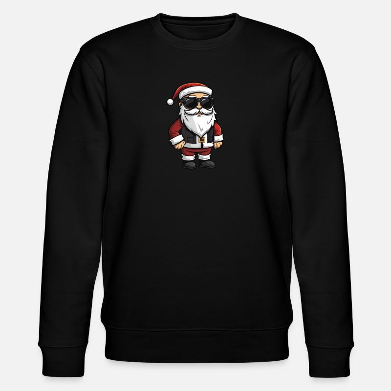 Weihnachtsmann Cool Santa Rocker - Stanley/Stella Unisex Bio-Sweatshirt CHANGER - Schwarz