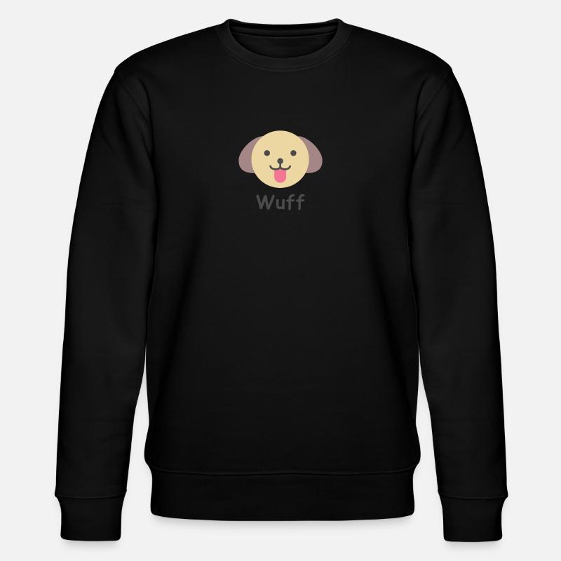 Wuff Hund - Stanley/Stella Unisex Bio-Sweatshirt CHANGER  - Schwarz