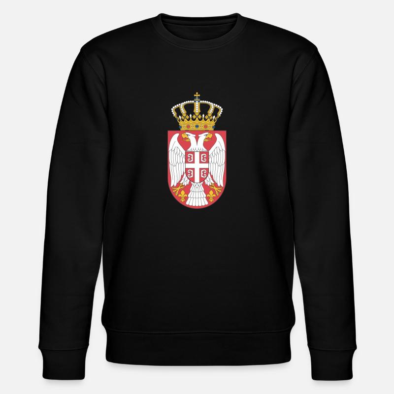 Serbien (Militärwappen) - Stanley/Stella Unisex Bio-Sweatshirt CHANGER  - Schwarz