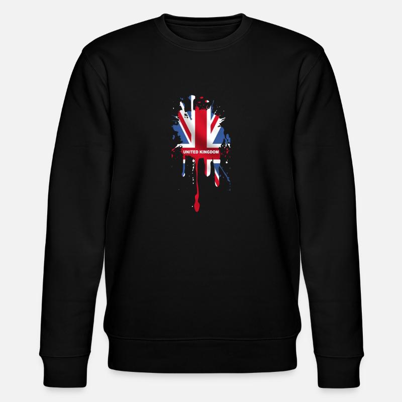Union Jack 5 - Stanley/Stella Unisex Bio-Sweatshirt CHANGER  - Schwarz