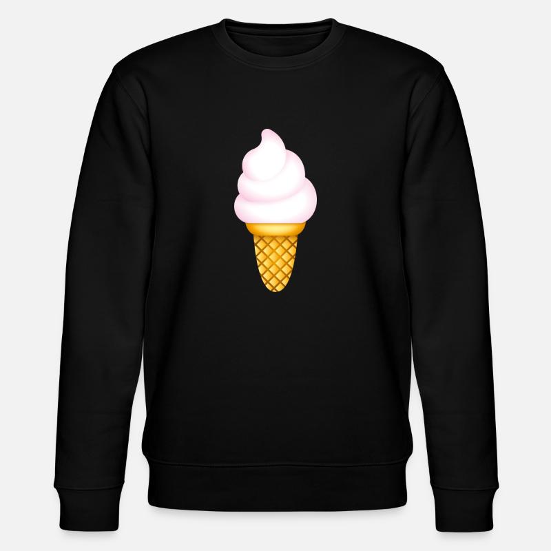 Smiley Icecream - Stanley/Stella Unisex Bio-Sweatshirt CHANGER  - Schwarz