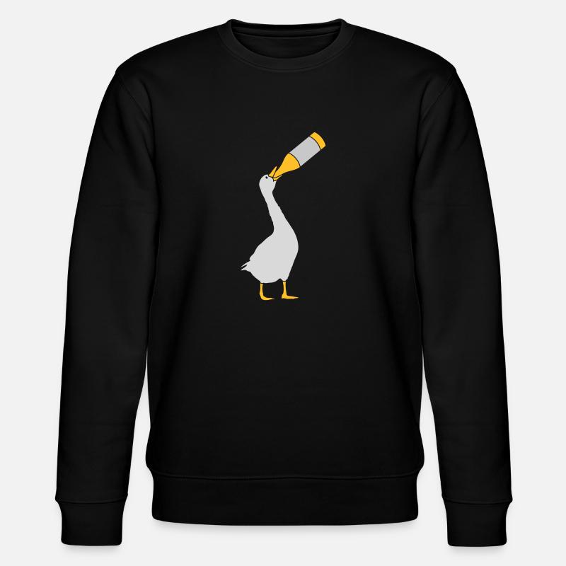 Gans Alkohol Party - Stanley/Stella Unisex Bio-Sweatshirt CHANGER - Schwarz