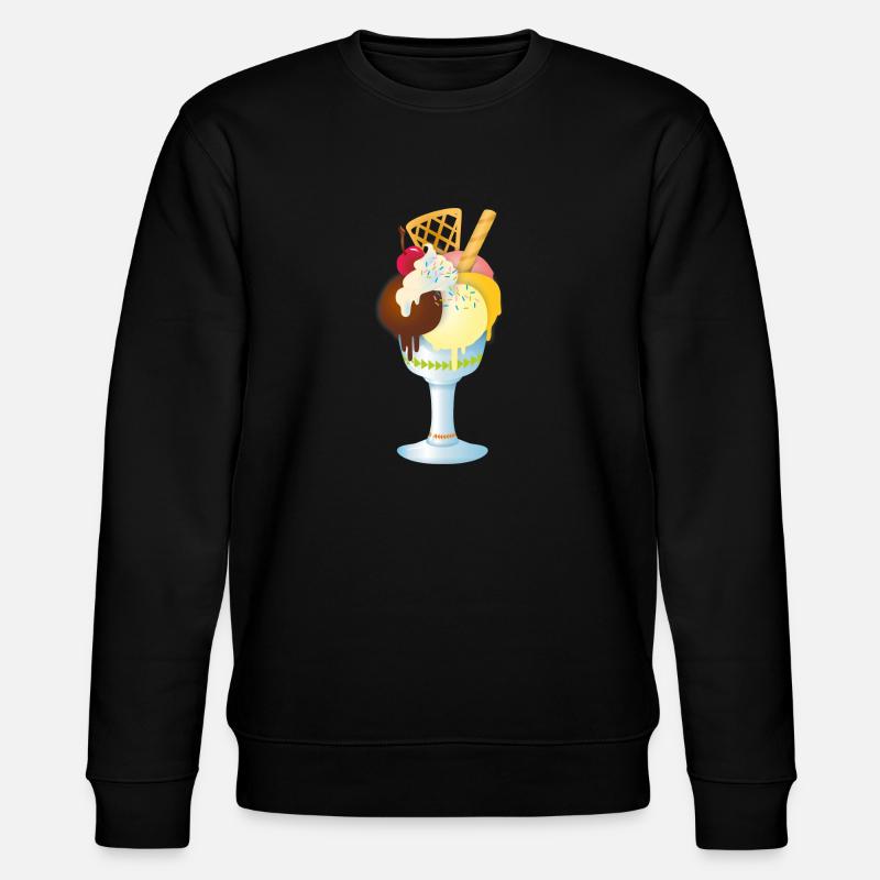 Eiscreme - Stanley/Stella Unisex Bio-Sweatshirt CHANGER  - Schwarz