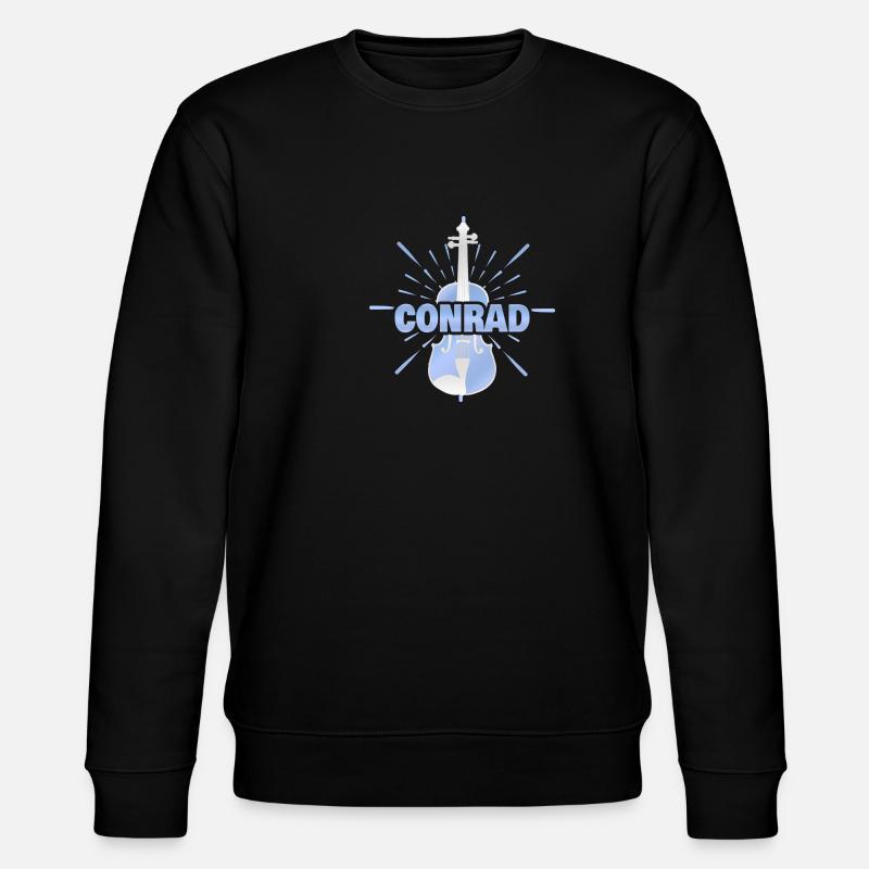 First name Conrad - Stanley/Stella CHANGER Unisex Organic Sweatshirt - black