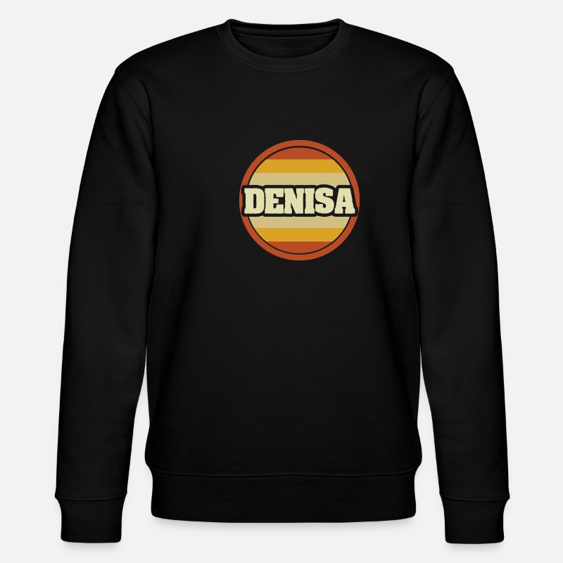First name Denisa - Stanley/Stella CHANGER Unisex Organic Sweatshirt - black