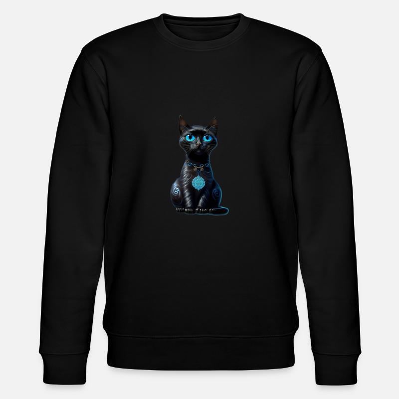 Chat de la Lune - Sweat bio CHANGER Stanley/Stella Unisexe - noir