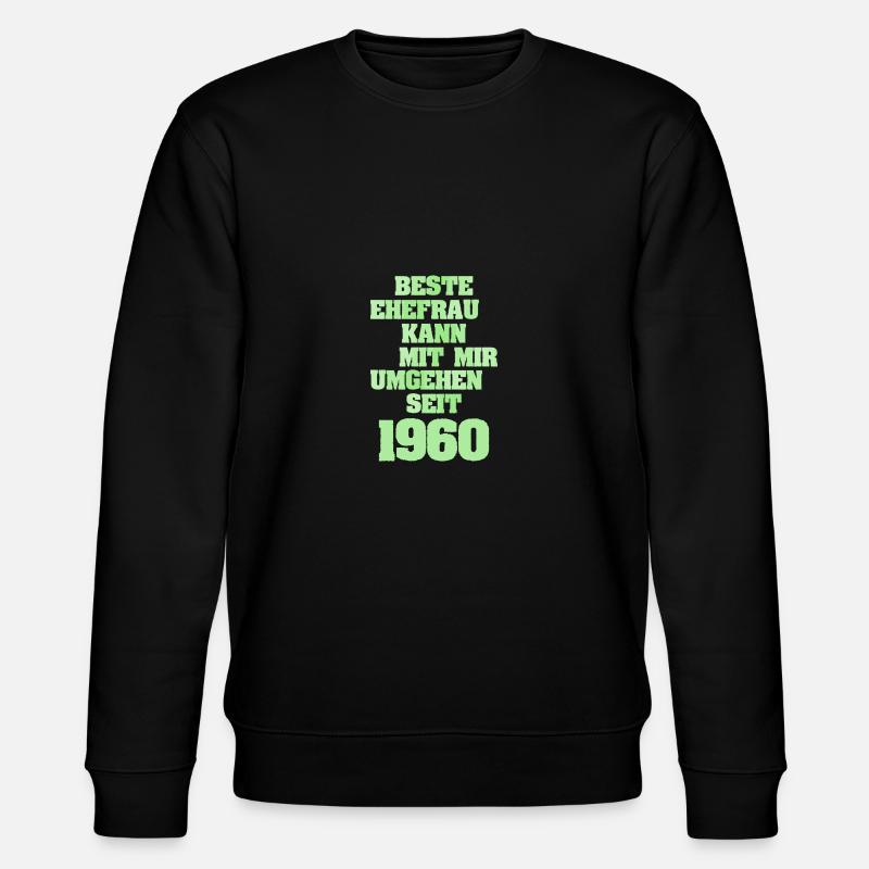 seit 1960 - Stanley/Stella Unisex Bio-Sweatshirt CHANGER  - Schwarz