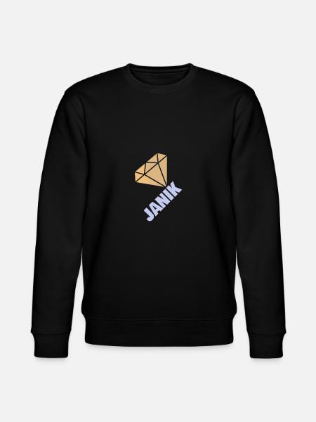 Geschenk für Janik - Stanley/Stella Unisex Bio-Sweatshirt CHANGER  - Schwarz