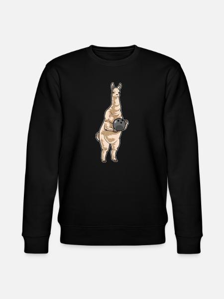 Lama Bowling Bowlingkugel - Stanley/Stella Unisex Bio-Sweatshirt CHANGER  - Schwarz
