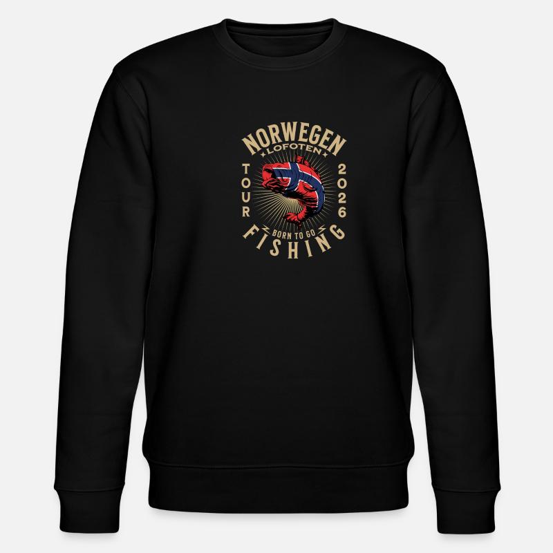 Pêche aux Lofoten 2026 - Sweat bio CHANGER Stanley/Stella Unisexe - noir