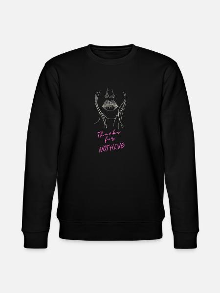 Danke für nichts - Stanley/Stella Unisex Bio-Sweatshirt CHANGER  - Schwarz