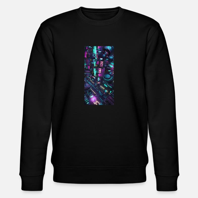 CYBERPUNK - Stanley/Stella Unisex Bio-Sweatshirt CHANGER  - Schwarz