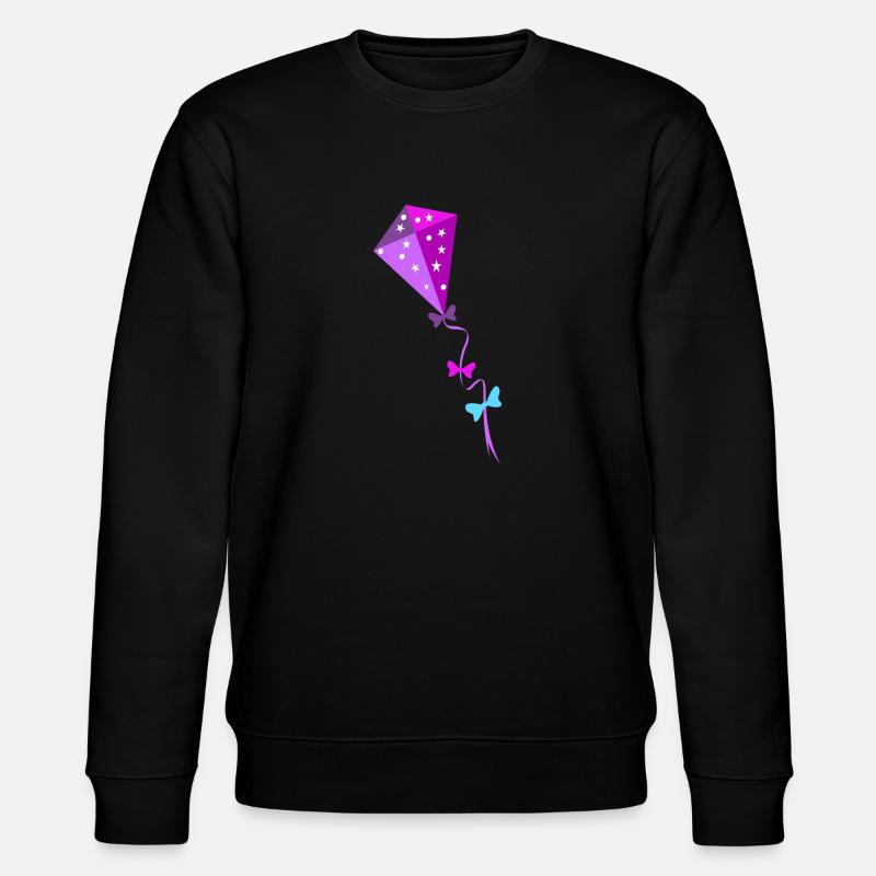 Bunter Drachen - Stanley/Stella Unisex Bio-Sweatshirt CHANGER  - Schwarz
