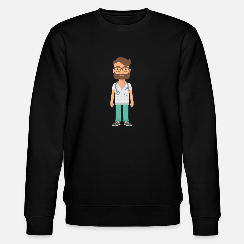Doktor - Stanley/Stella Unisex Bio-Sweatshirt CHANGER  - Schwarz