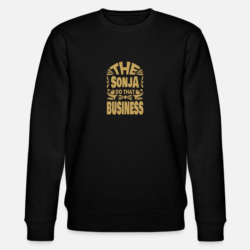 Name Sonja - Stanley/Stella Unisex Bio-Sweatshirt CHANGER  - Schwarz