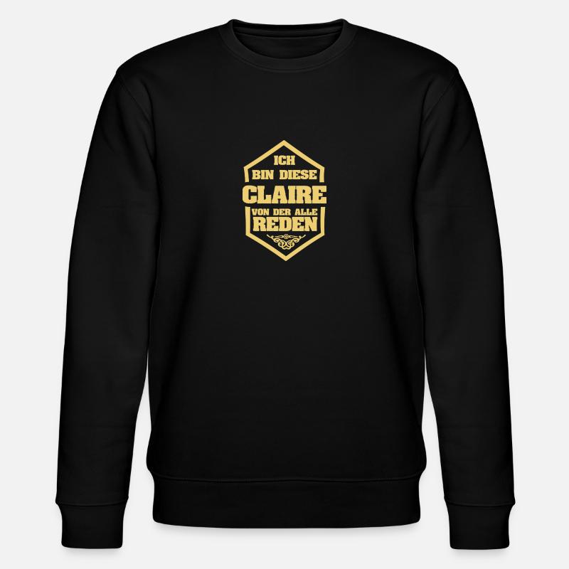 Surnom Claire - Sweat bio CHANGER Stanley/Stella Unisexe - noir