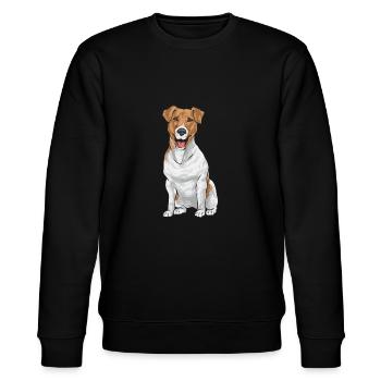 Jack Russell Terrier - Sweat bio CHANGER Stanley/Stella Unisexe - noir - Devant - Nik (191cm) & Marisol (170cm)