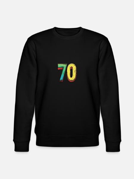 70 Number Comic - Stanley/Stella CHANGER Unisex Organic Sweatshirt - black