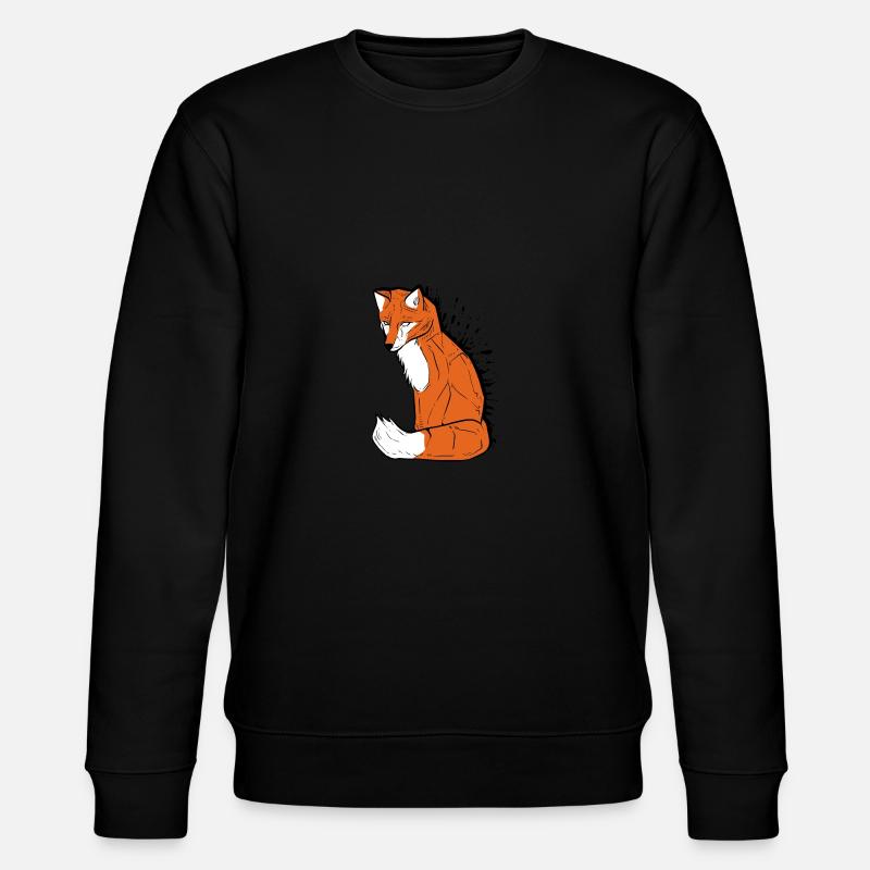Fuchsfuchs Maler Geschenk - Stanley/Stella Unisex Bio-Sweatshirt CHANGER  - Schwarz