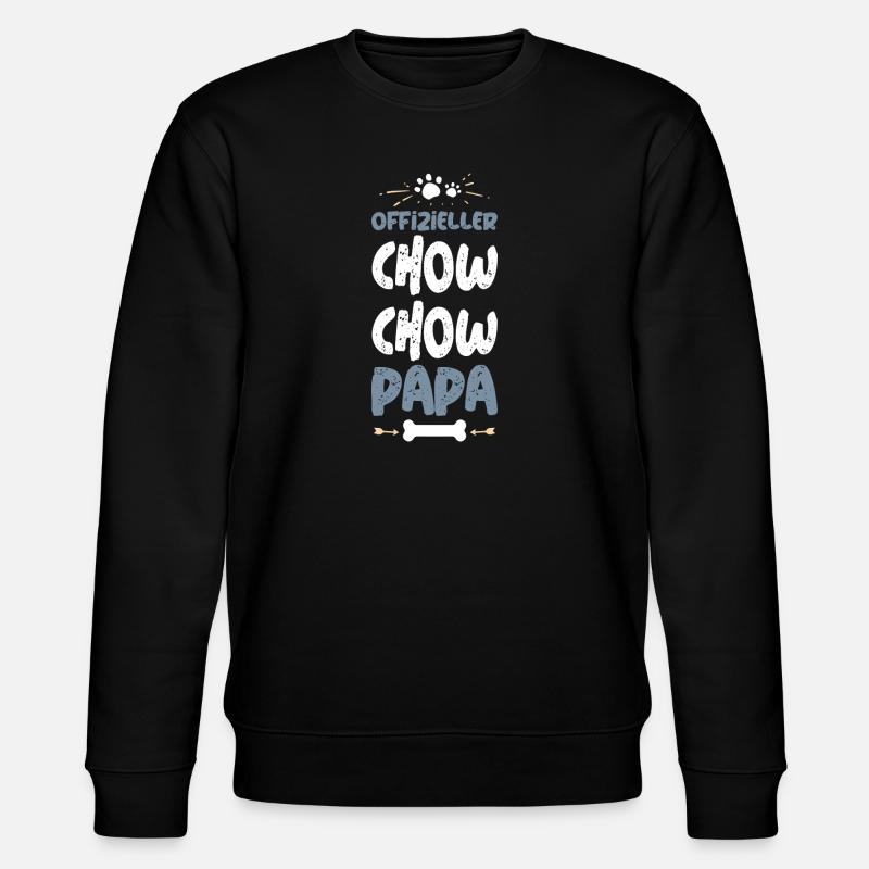 Offizieller Chow Chow Papa - Stanley/Stella Unisex Bio-Sweatshirt CHANGER  - Schwarz